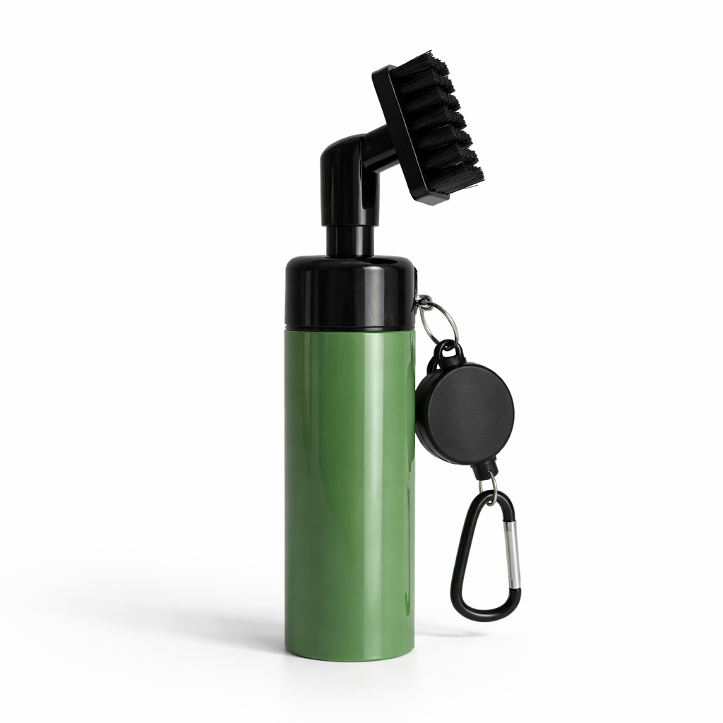 Rengöringsborste med sprayflaska